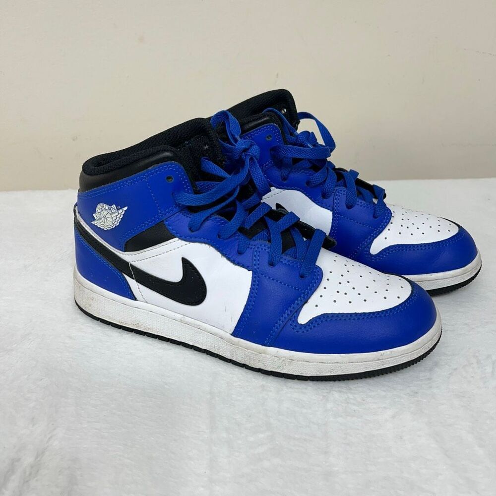Nike Air Jordan 1 Mid Game Royal High Blue White Black 7Y Boys